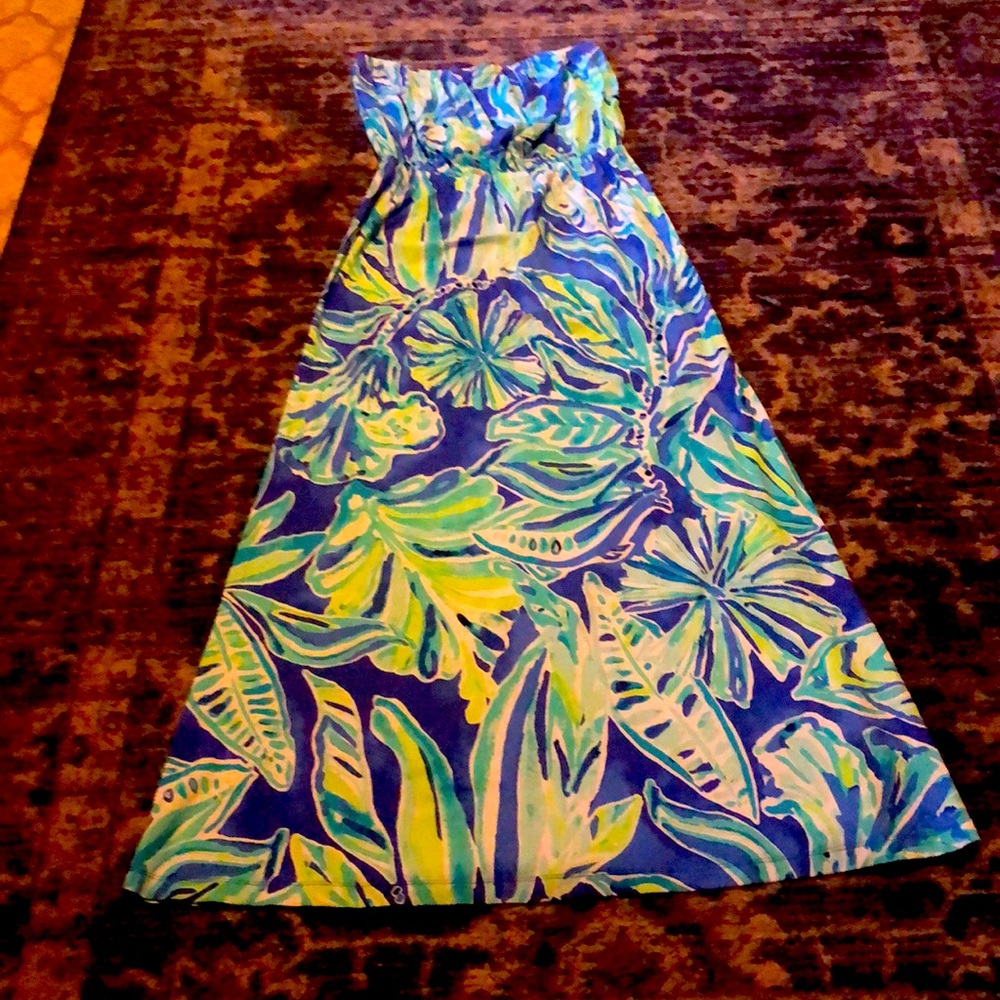 Beautiful Lilly Pulitzer strapless dress large